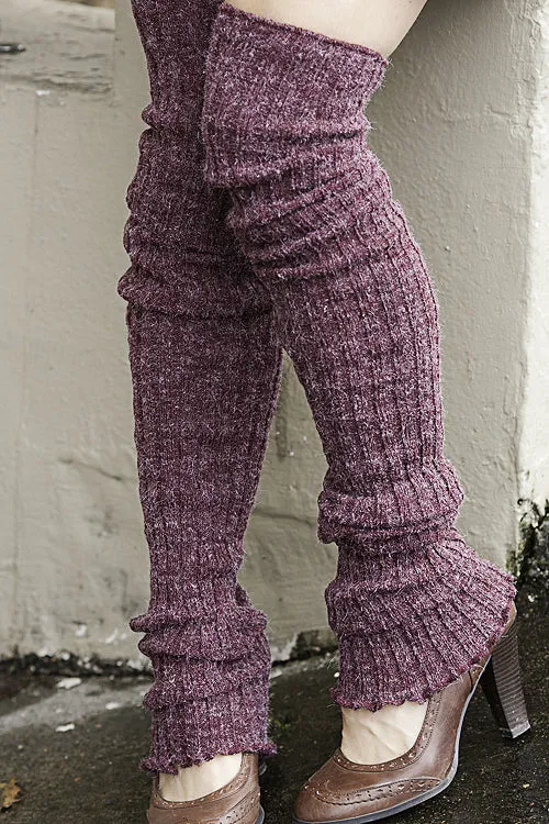 Super-Long Ribbed Leg Warmers