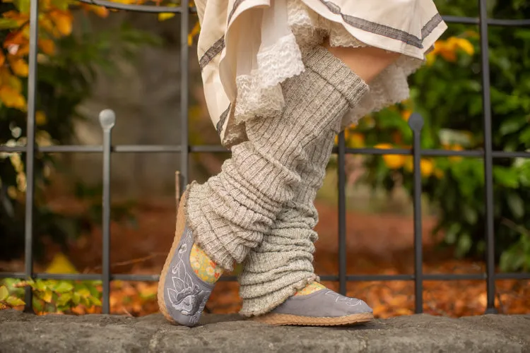 Super-Long Ribbed Leg Warmers