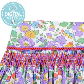 Suzie Smocked Skirt - Digital Download