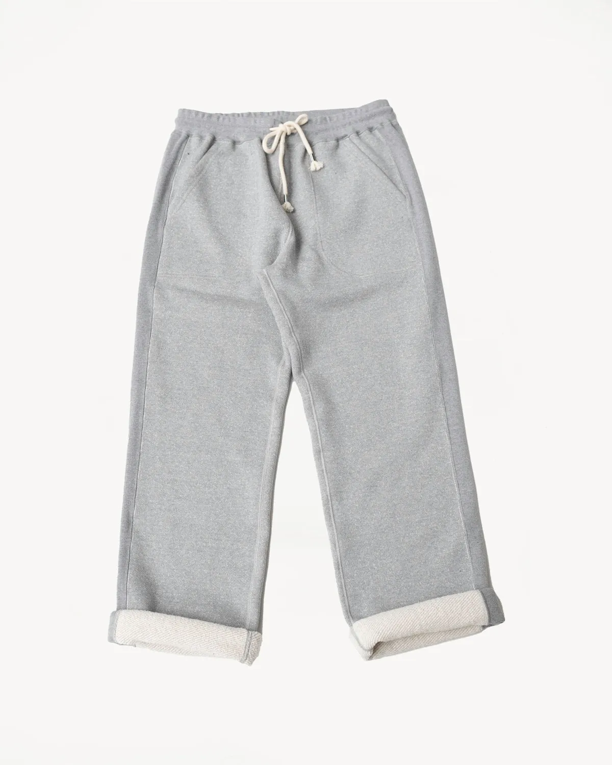 Sweatpant 876gsm Double Heavyweight French Terry - Heather Grey