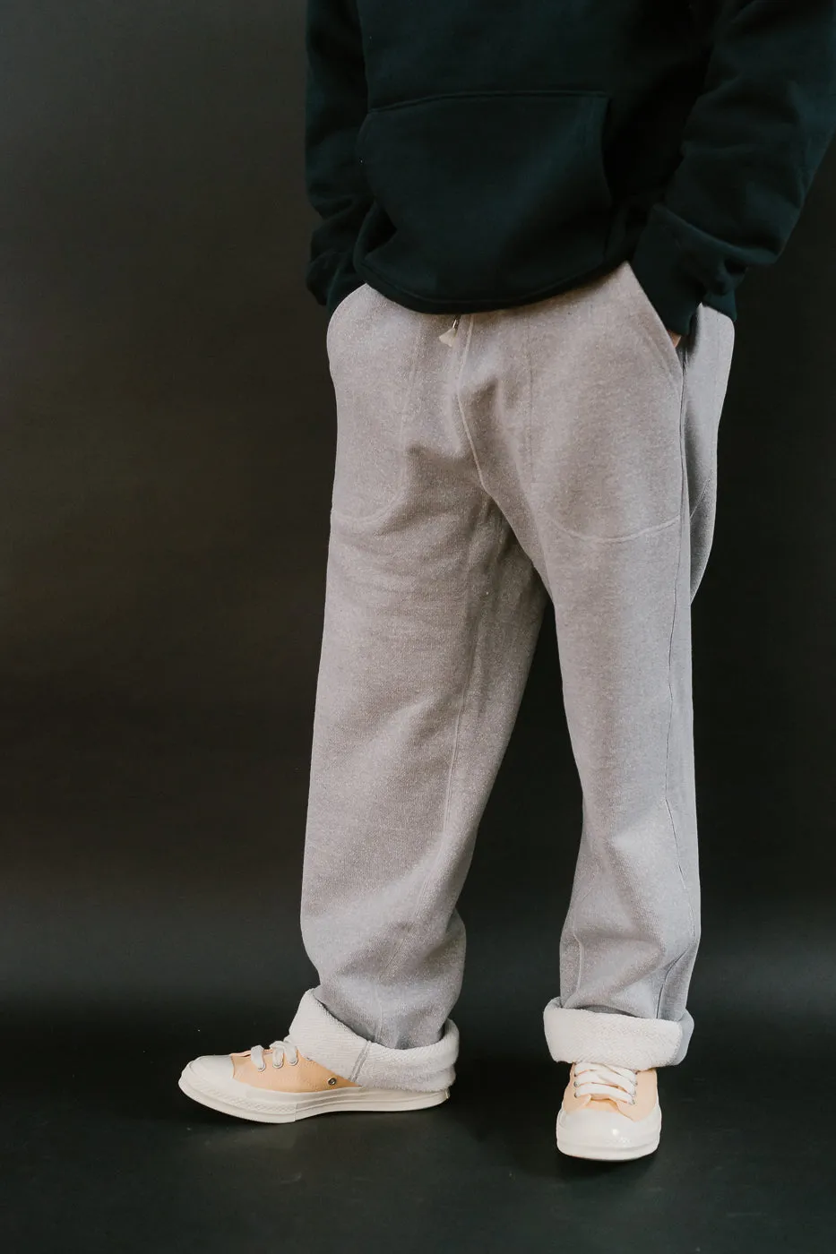 Sweatpant 876gsm Double Heavyweight French Terry - Heather Grey