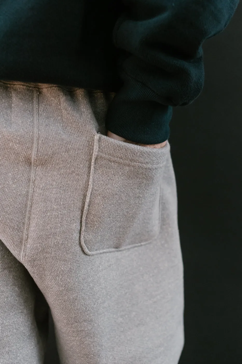 Sweatpant 876gsm Double Heavyweight French Terry - Heather Grey