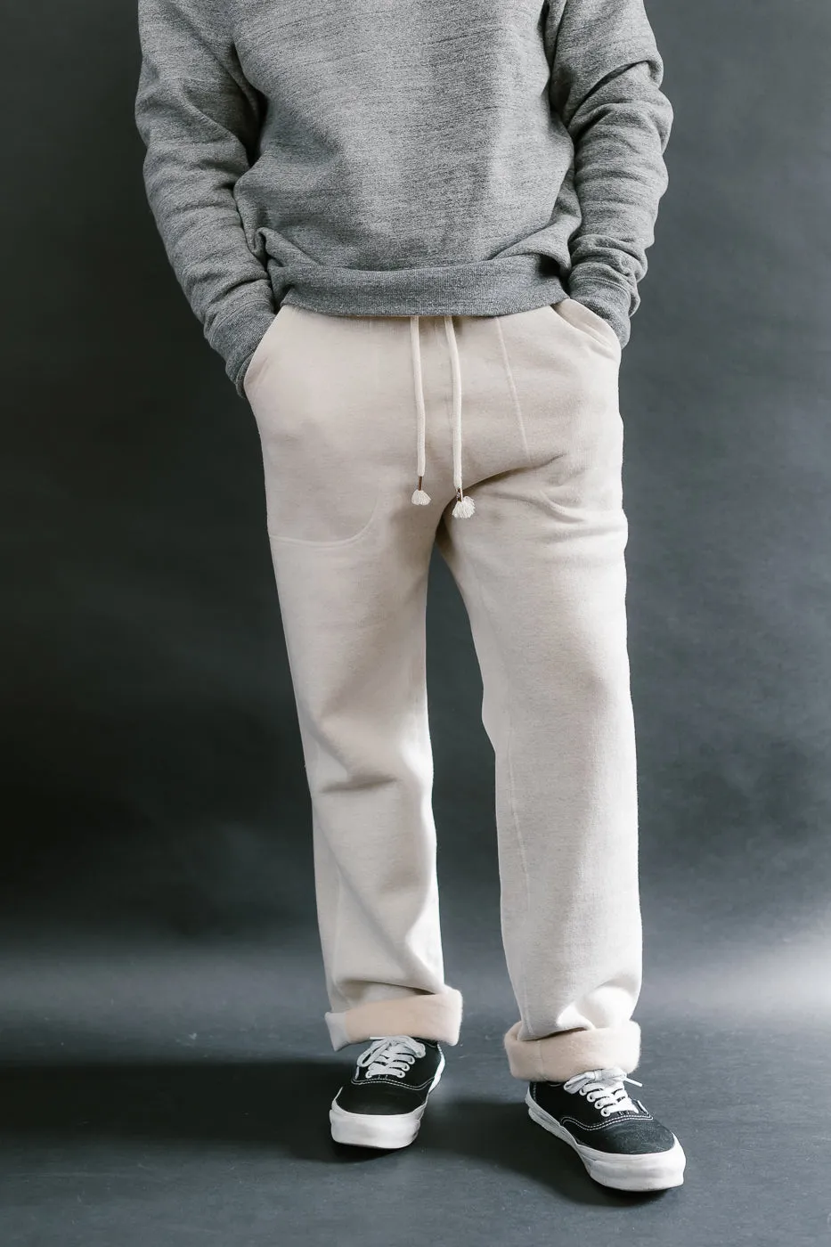 Sweatpants Fleeced Foxfibre® - Oatmeal