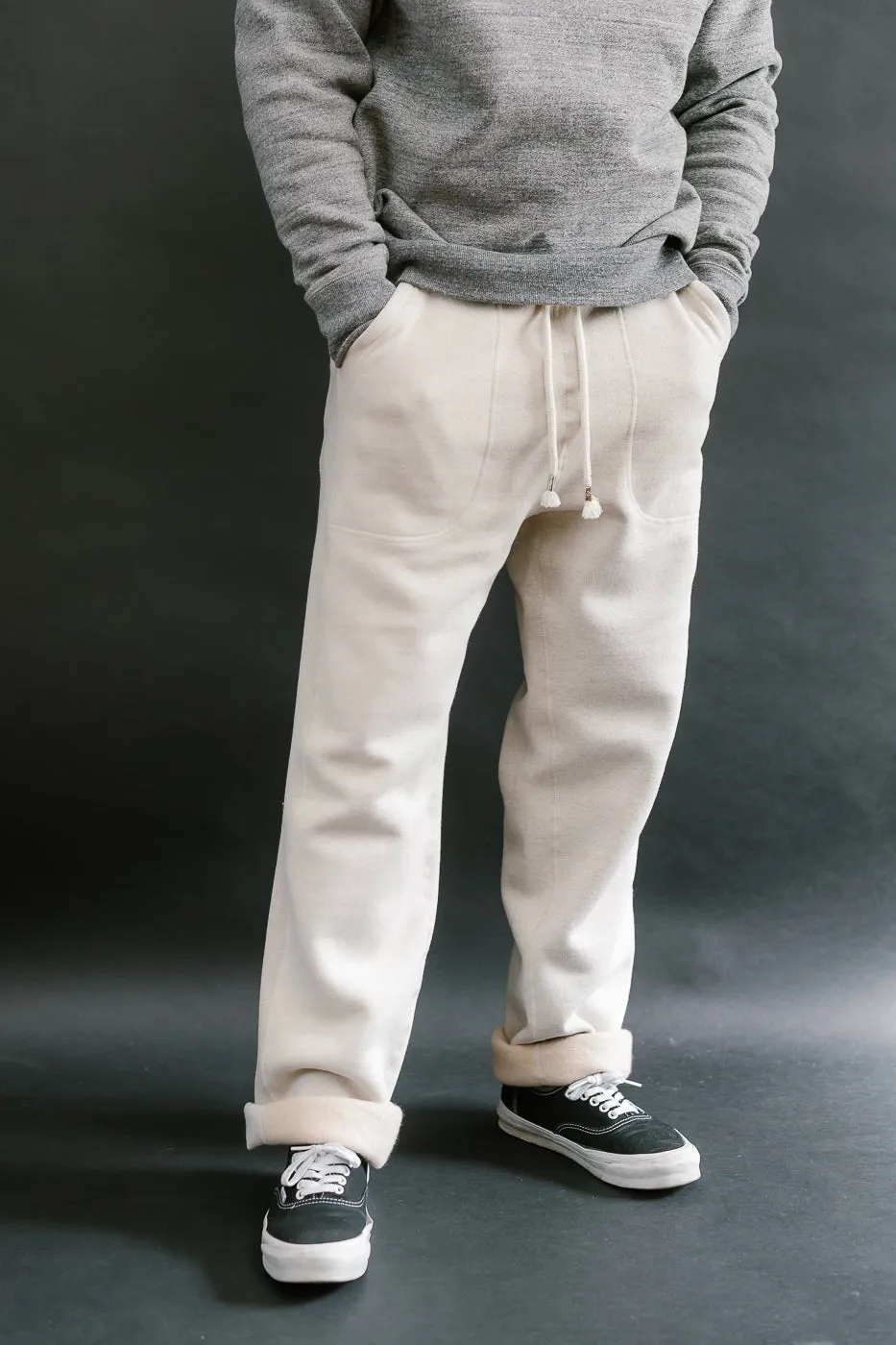 Sweatpants Fleeced Foxfibre® - Oatmeal