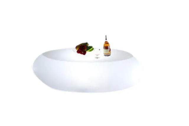 Table, LED Lit Coffee Oval