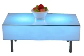 Table, LED Lit Coffee Rectangular