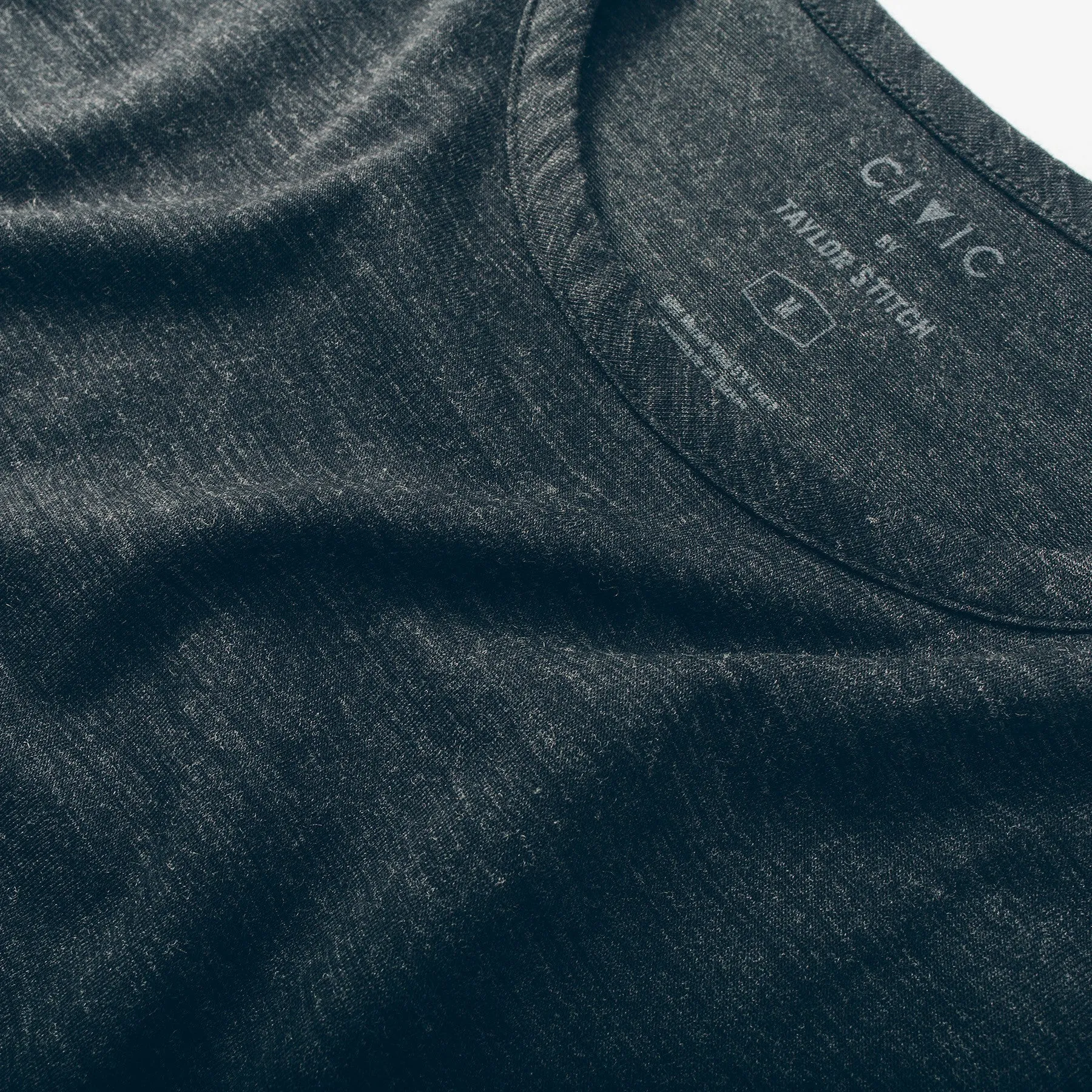 The Antoni Tee in Heather Black