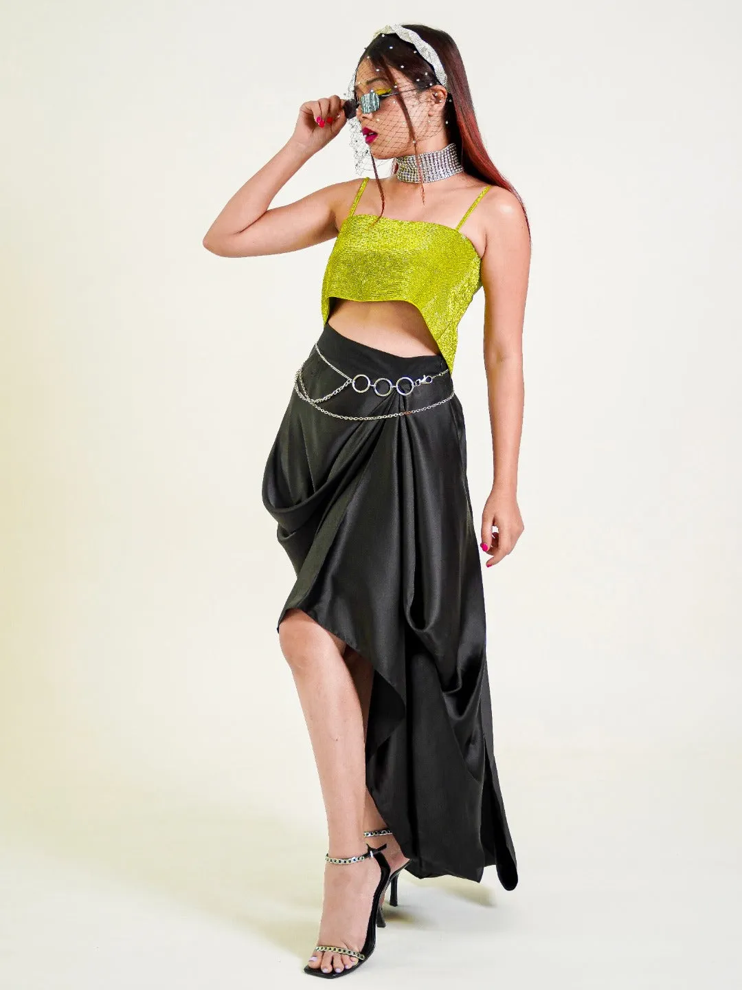 The Pick-Me-Up Silk Satin Skirt