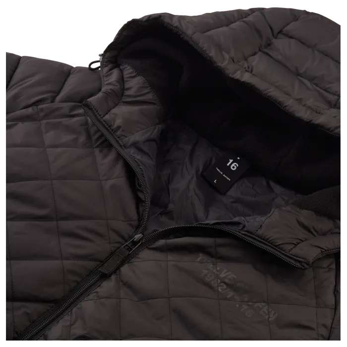 Twelve Sixteen Quilted hoodie Jacket Black