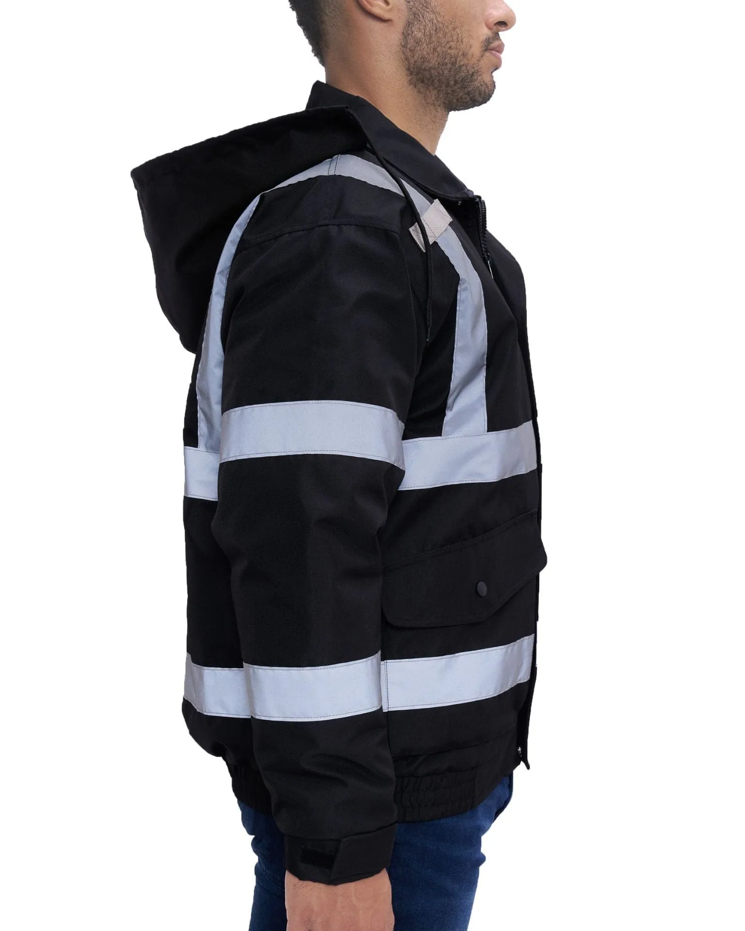 UPA562 HiVis Quilt Lined Bomber Jacket