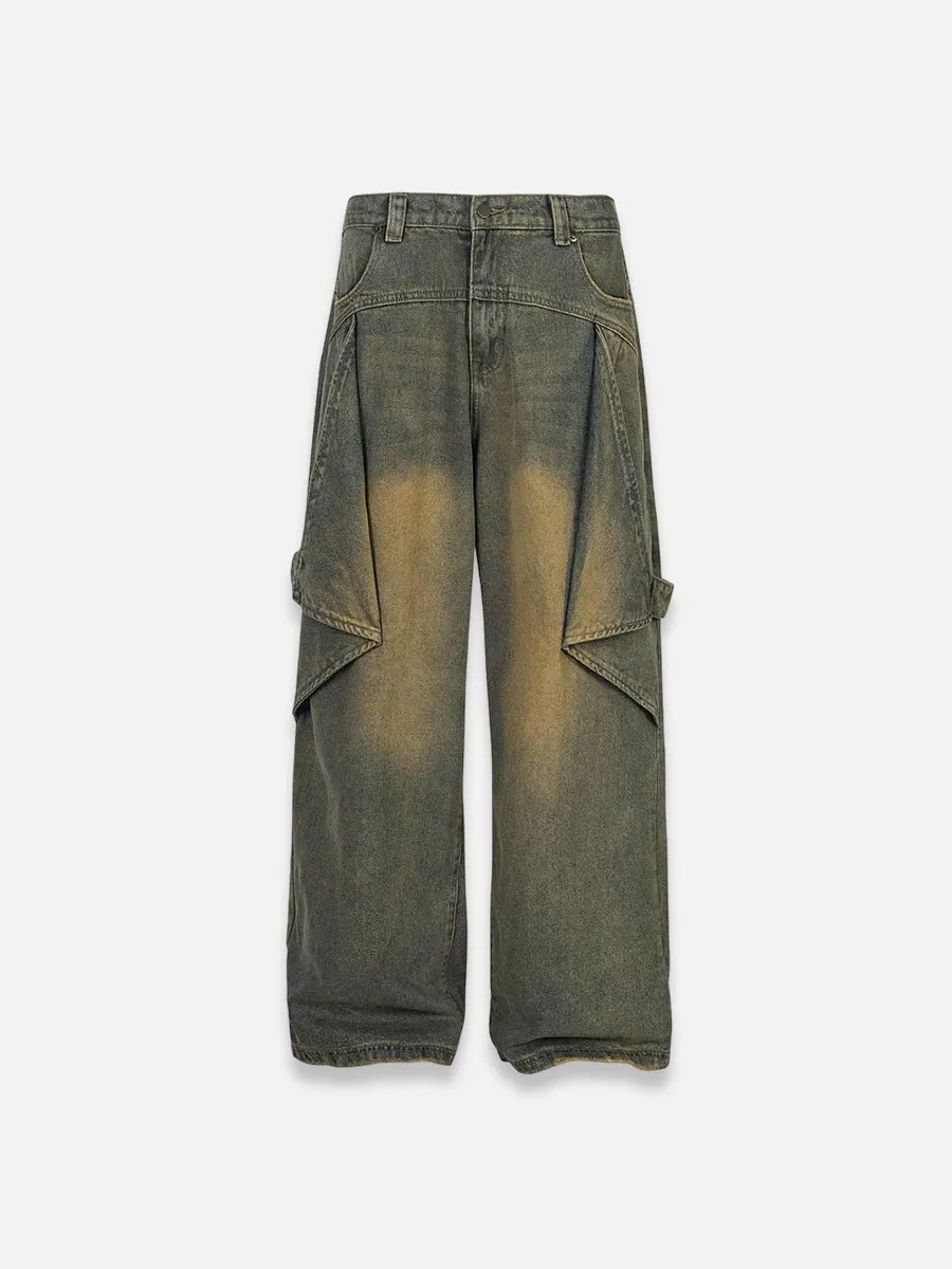 Washed Hip Hop Jeans