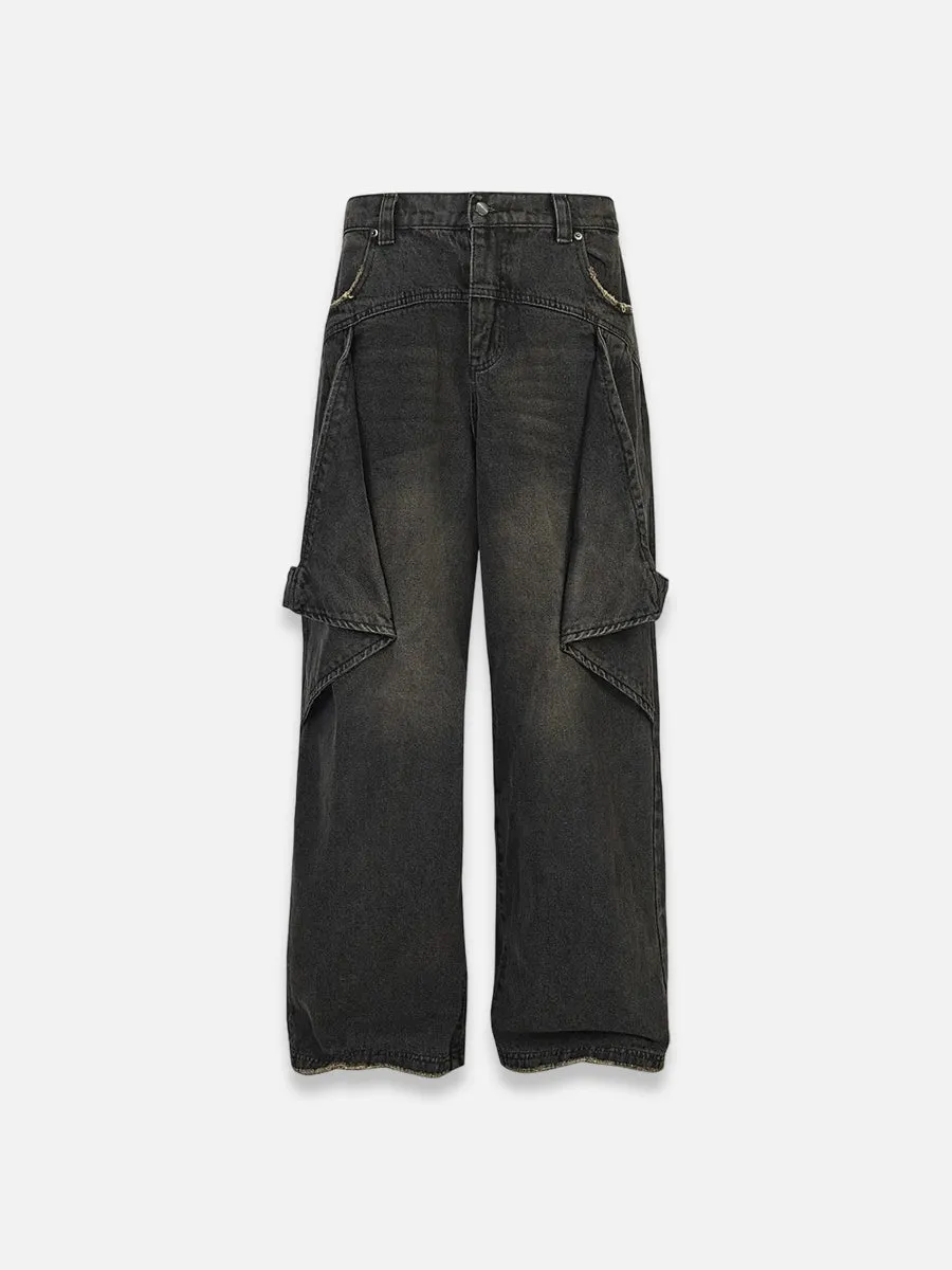 Washed Hip Hop Jeans