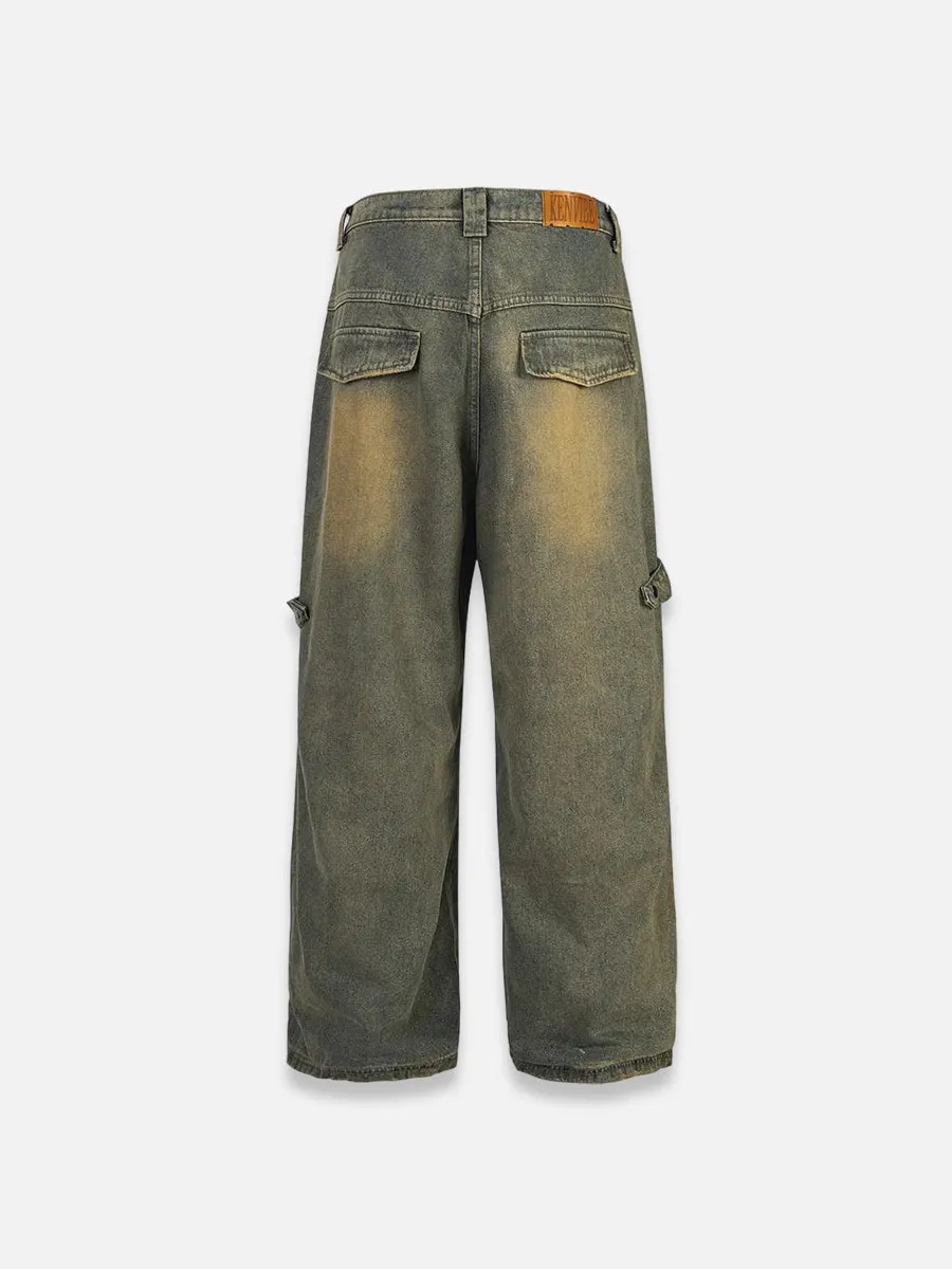 Washed Hip Hop Jeans