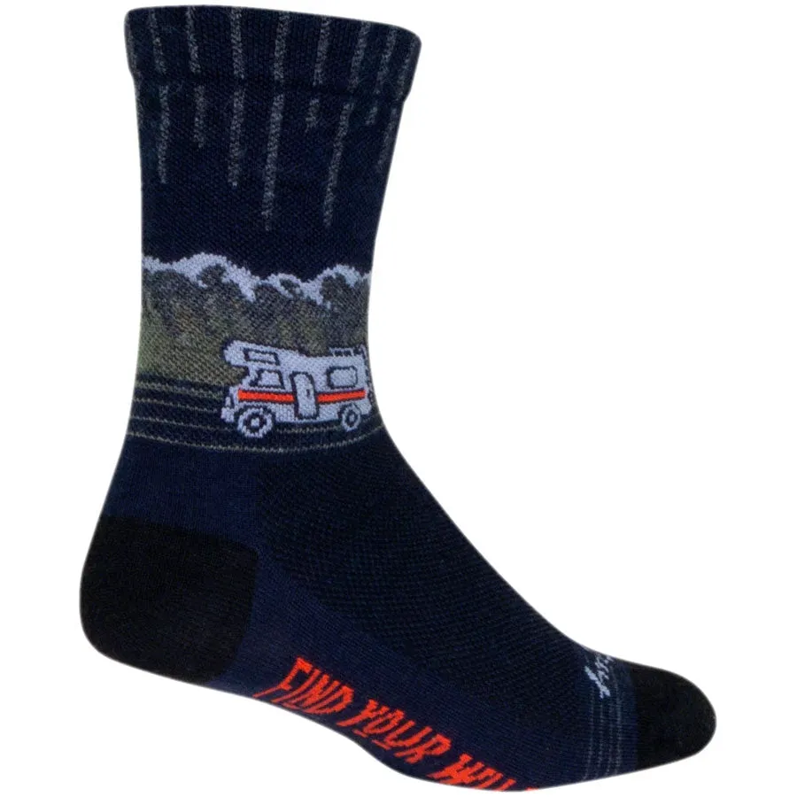 Wild Wool Bike Socks - Black