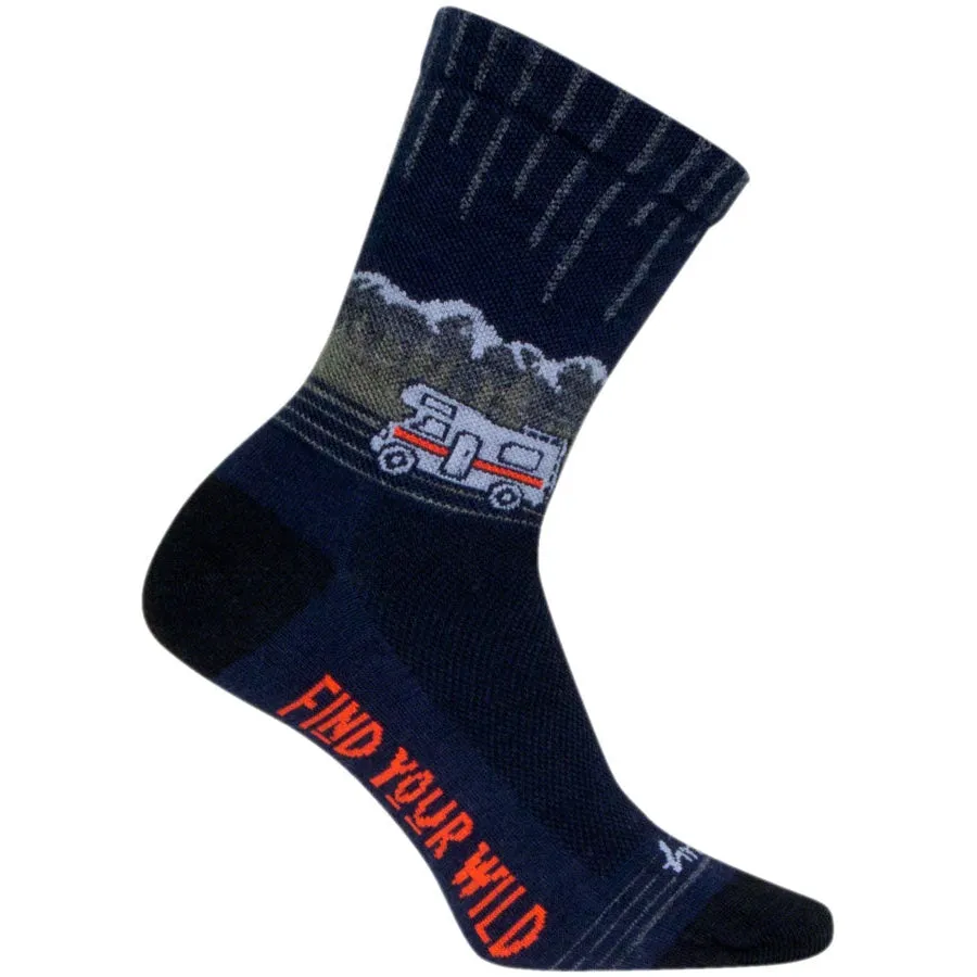 Wild Wool Bike Socks - Black