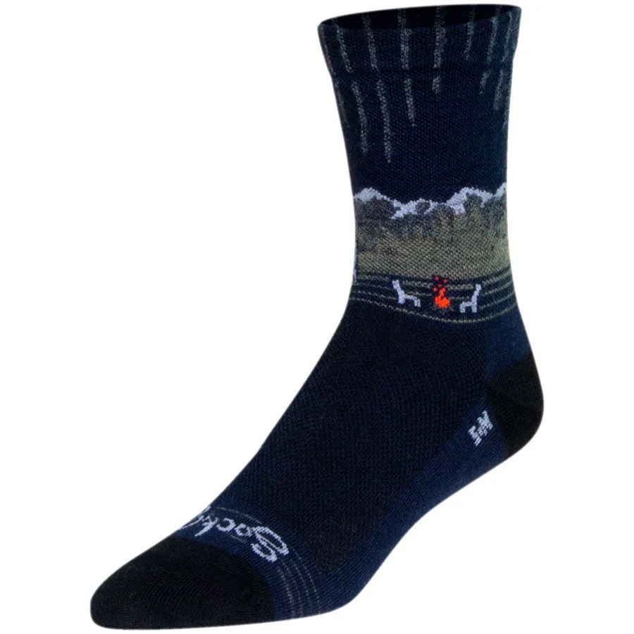 Wild Wool Bike Socks - Black