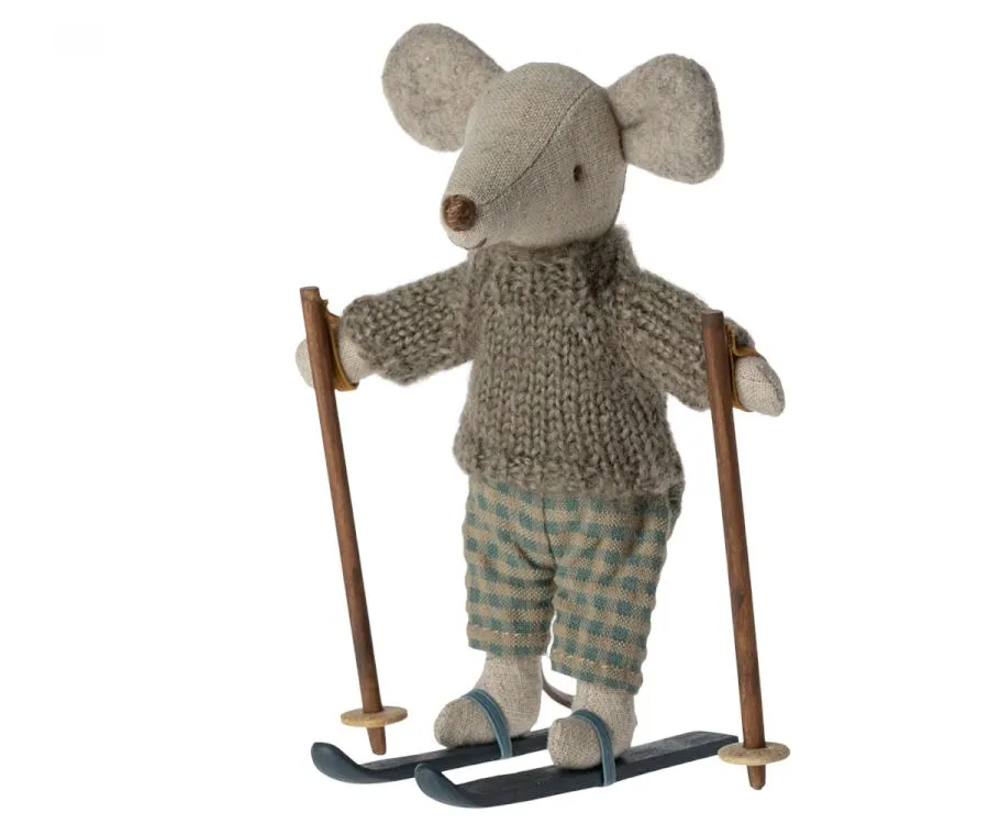 Winter mouse with ski set, Big brother