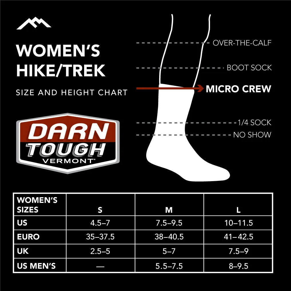 Women's Sobo Micro Crew Lightweight Hiking Sock