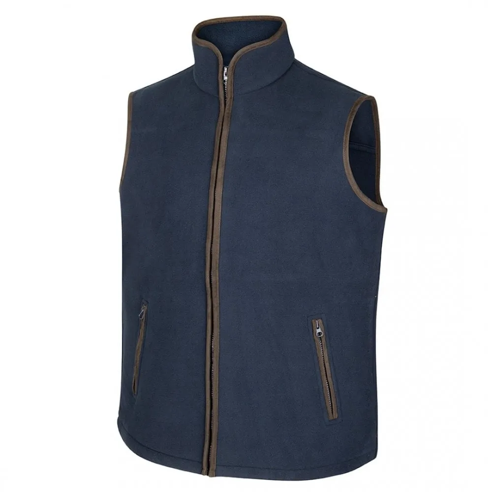 Woodhall Fleece Gilet - Navy by Hoggs of Fife