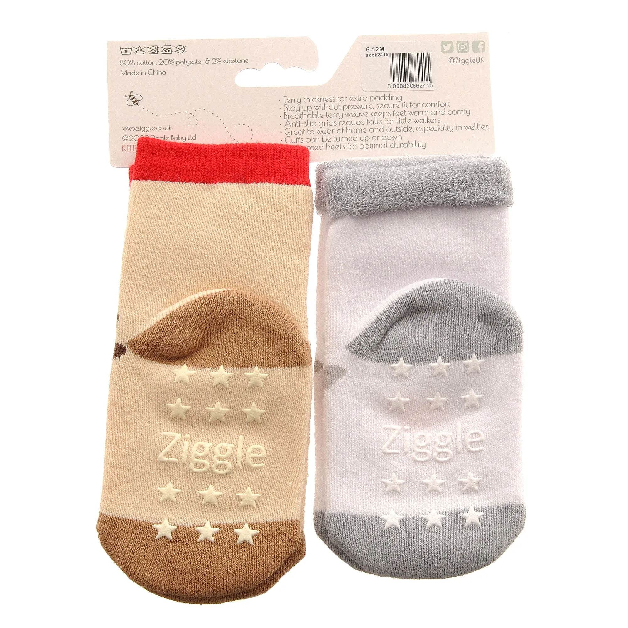 Ziggle Reindeer and Penguin Socks